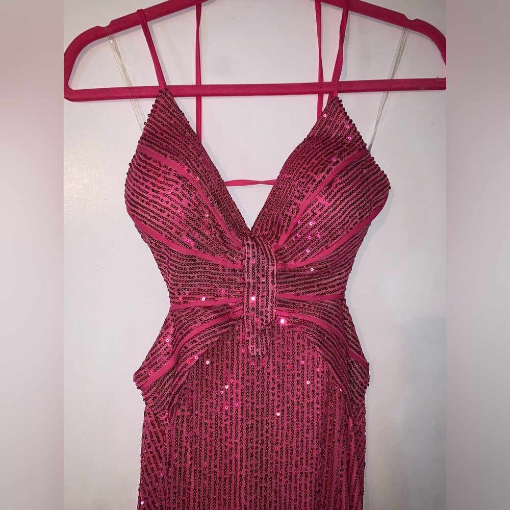 BUTTERFLY SEQUENCED FORMAL DRESS